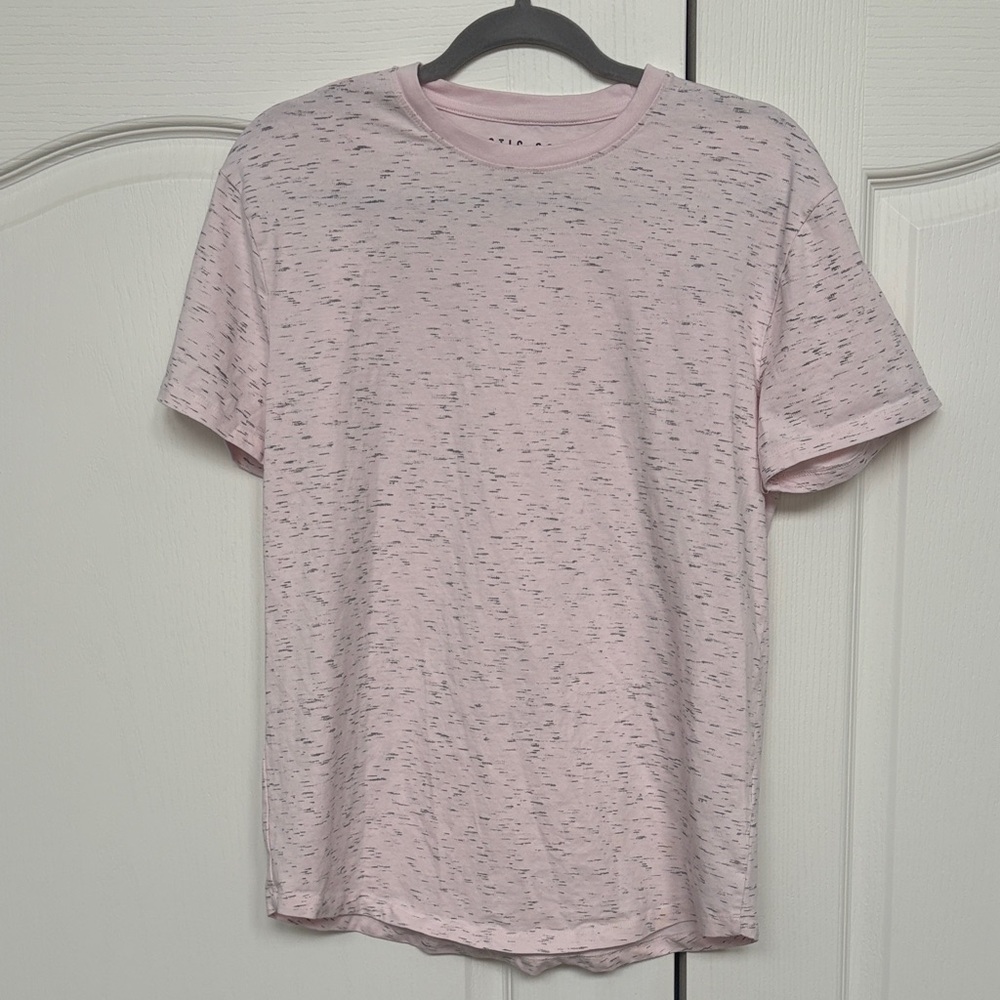 Rustic souls Heathered Light Pink Short Sleeve Crew Tee